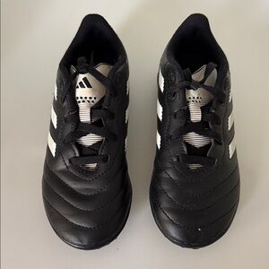 Adidas Kids Soccer Black and White Sneakers sz 12K